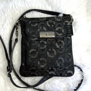 COACH Kristin Silver Black Crossbody